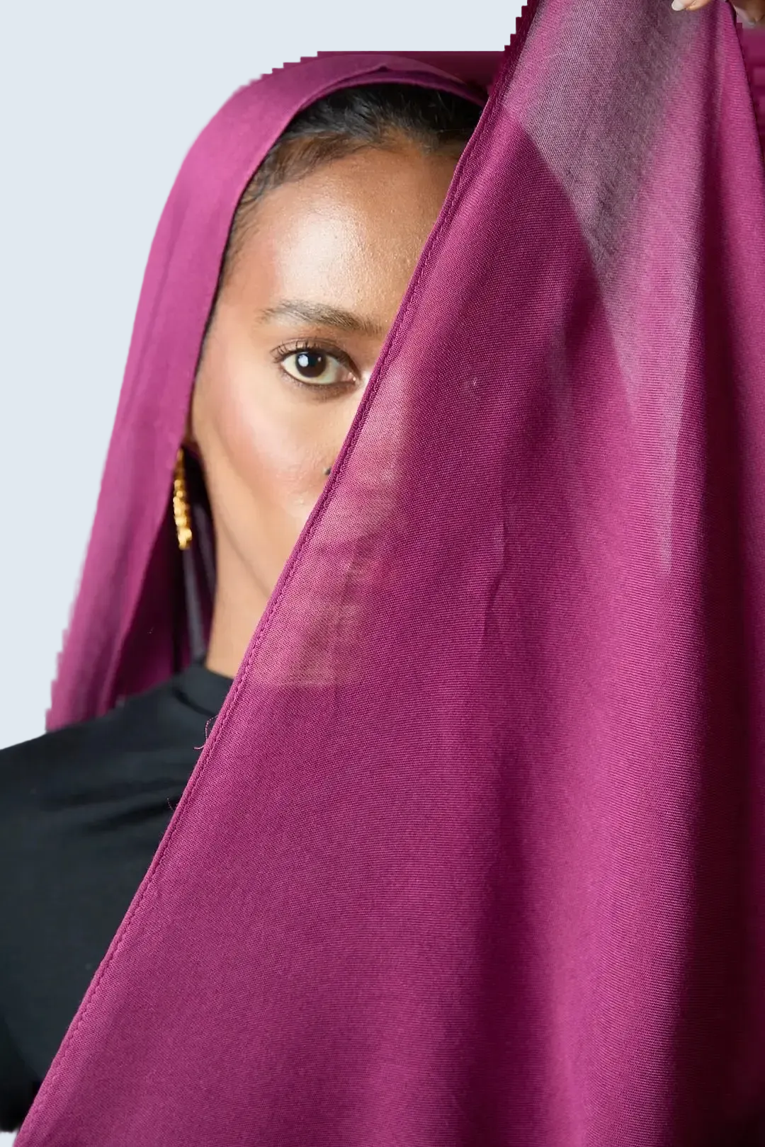 Berry Plain Modal Hijab Dar-Al-Hayya