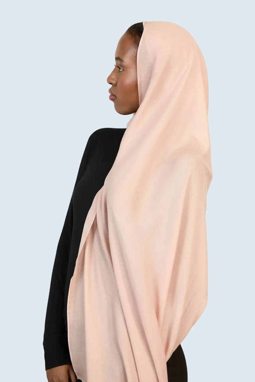 Soft Pink Plain Modal Hijab Dar-Al-Hayya