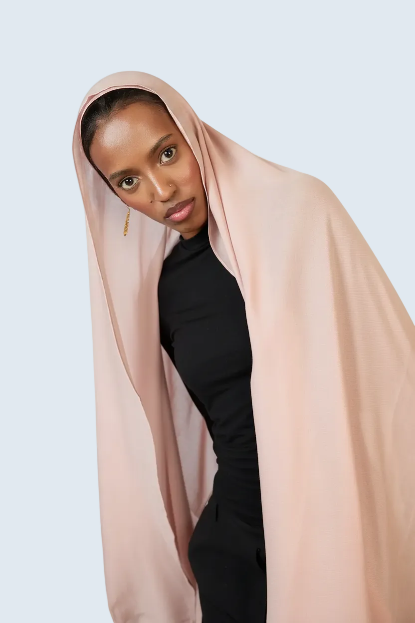 Soft Pink Plain Modal Hijab Dar-Al-Hayya