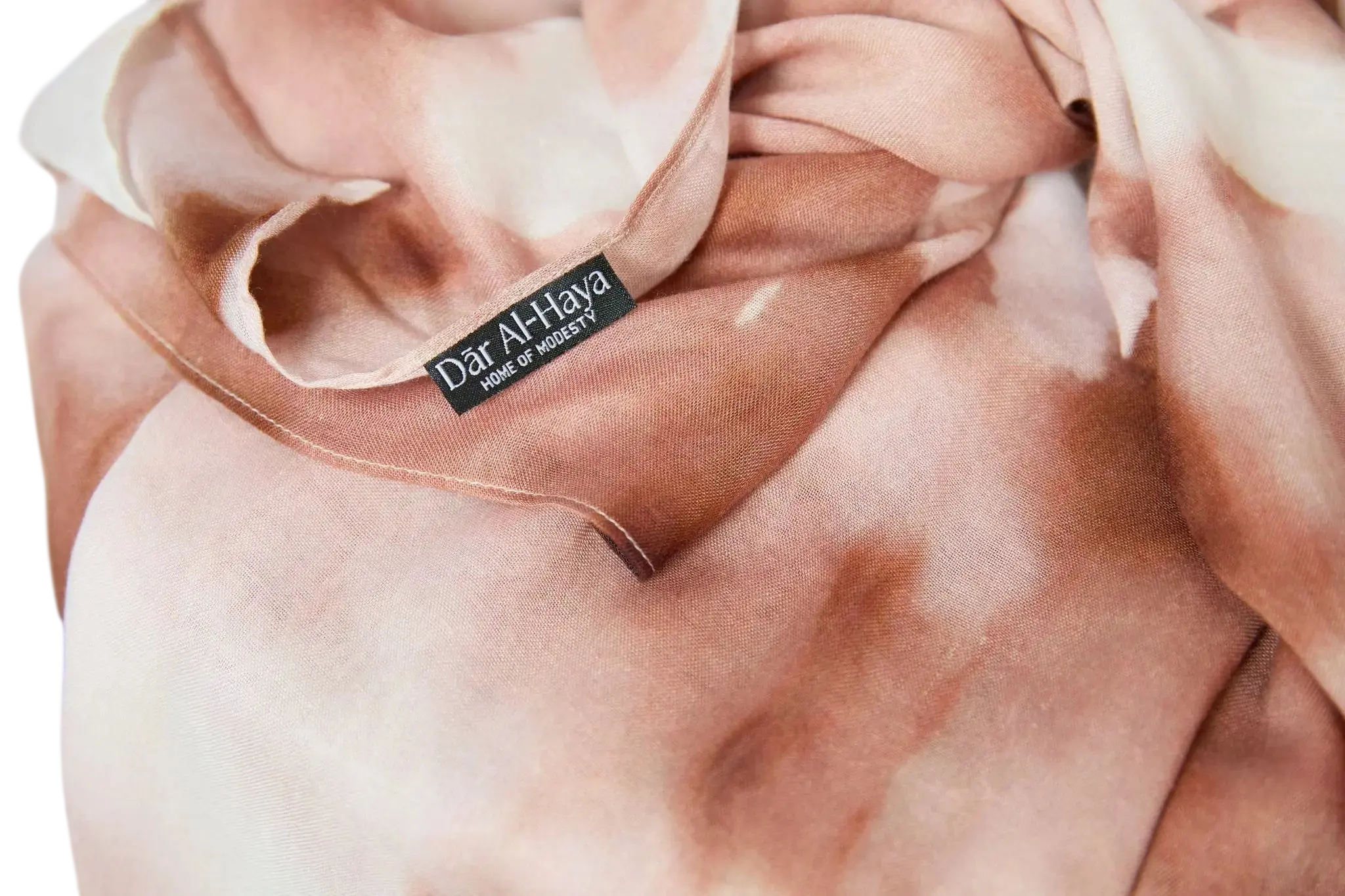 Brown Cloudy Print Modal Hijab Dar-Al-Hayya
