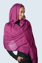 Berry Plain Modal Hijab Dar-Al-Hayya