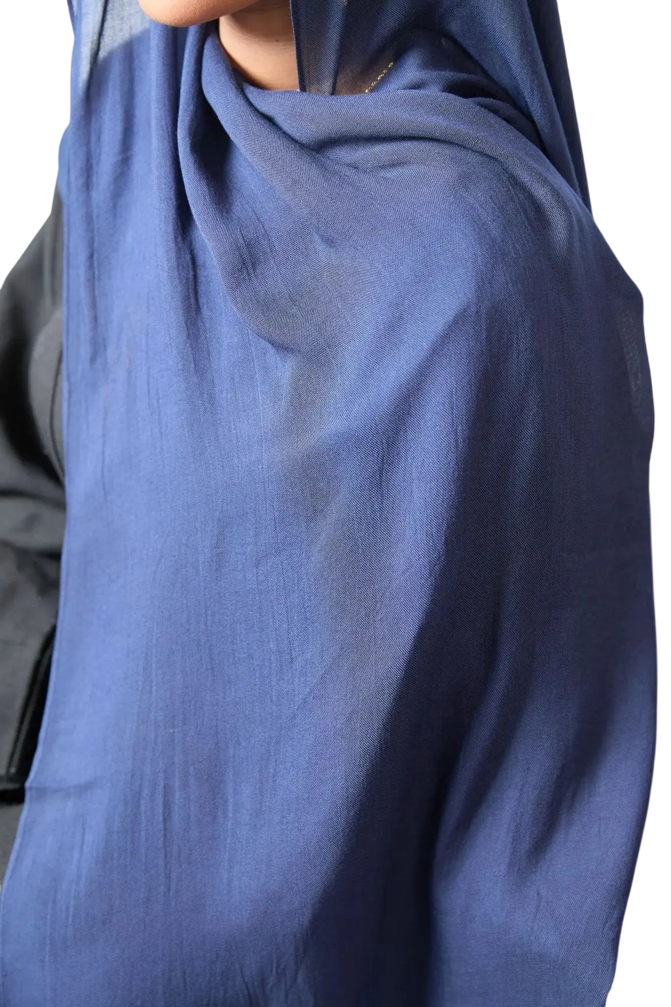 Navy Blue Plain Modal Hijab Dar-Al-Hayya