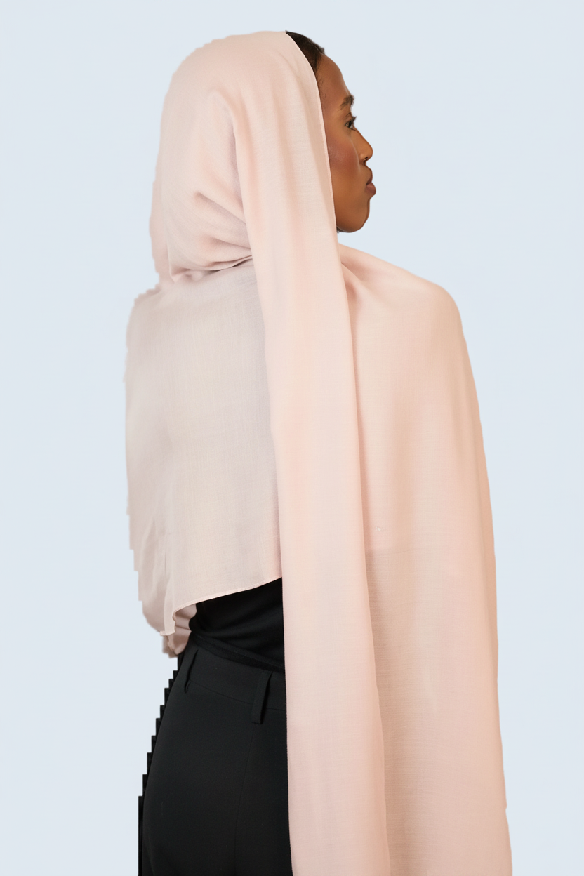 Soft Pink Plain Modal Hijab Dar-Al-Hayya