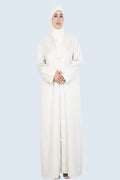 Ivory Bliss Blazer Abaya Set Dar-Al-Hayya