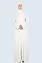 Ivory Bliss Blazer Abaya Set Dar-Al-Hayya