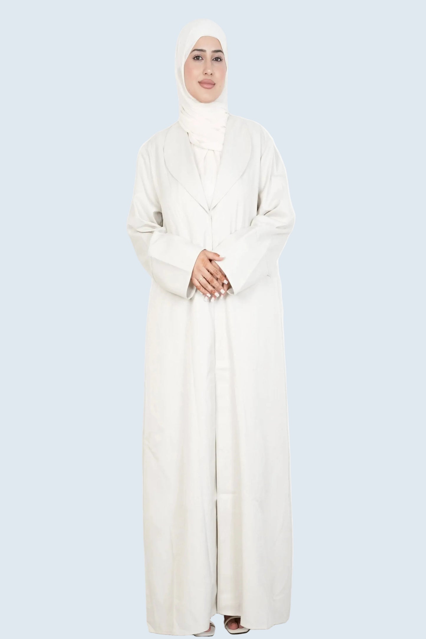 Ivory Bliss Blazer Abaya Set Dar-Al-Hayya