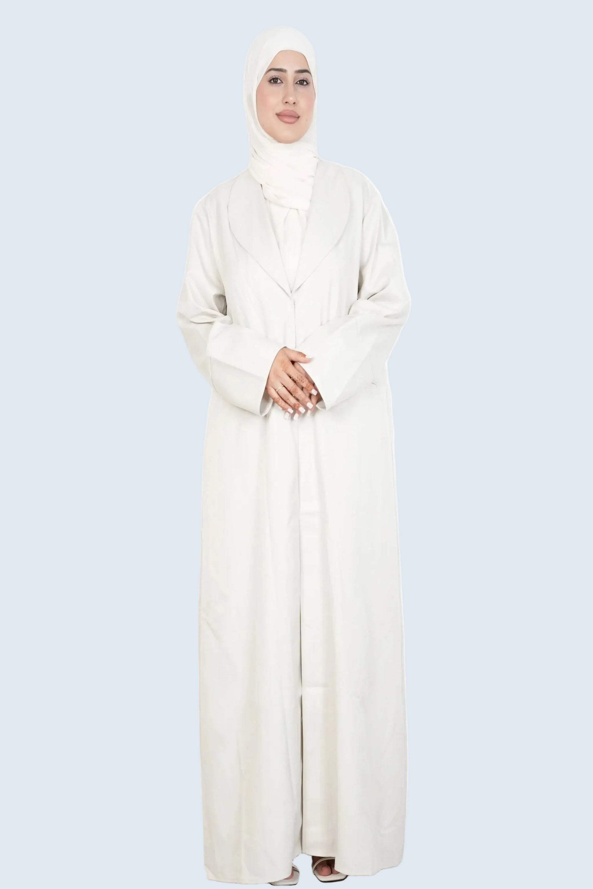 Ivory Bliss Blazer Abaya Set Dar-Al-Hayya