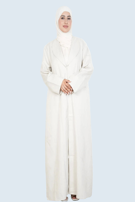 Ivory Bliss Blazer Abaya Set Dar-Al-Hayya