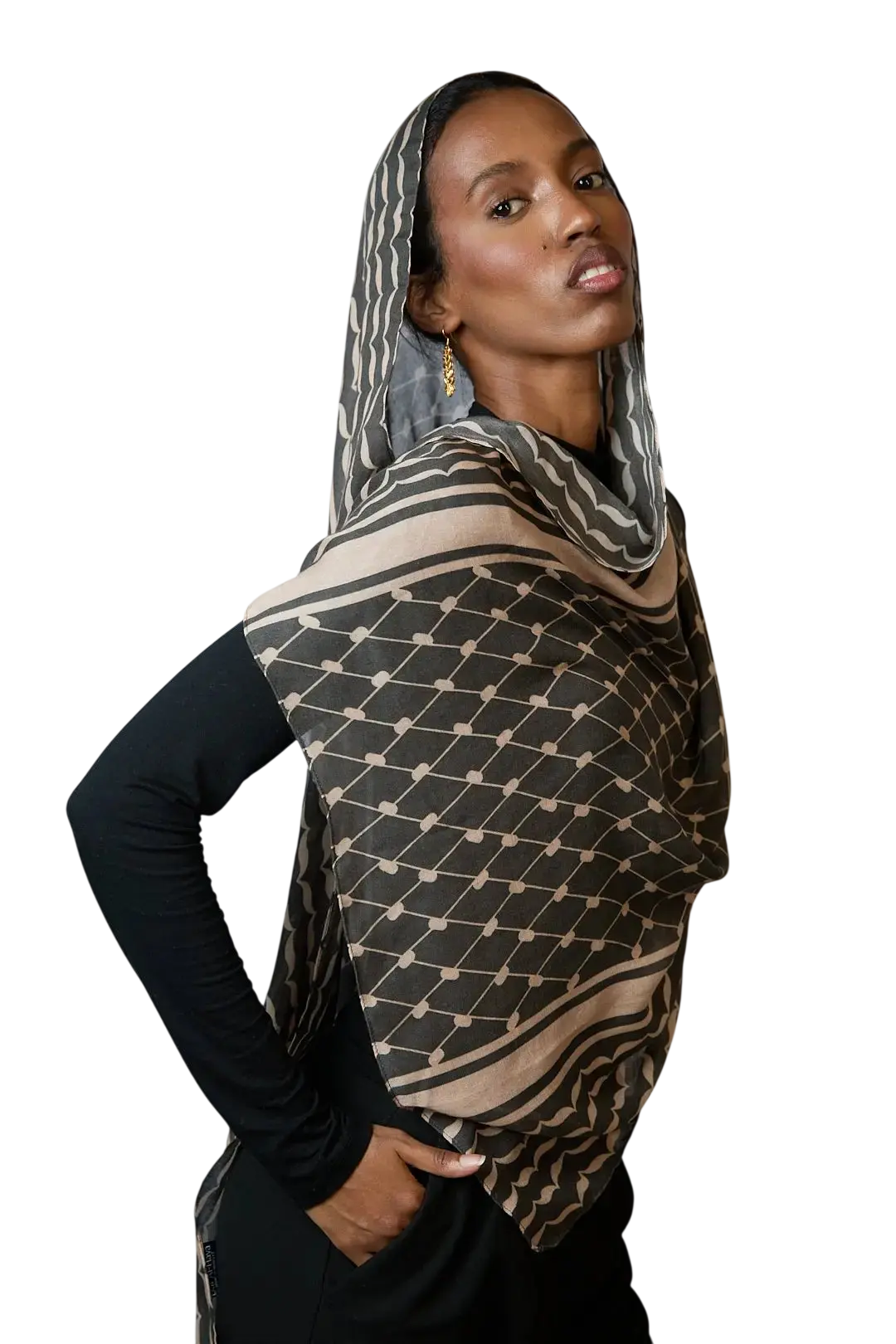 Keffiyeh Printed Modal Hijab Dar-Al-Hayya
