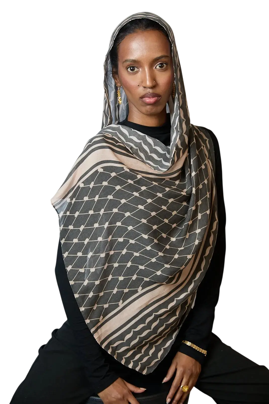 Keffiyeh Printed Modal Hijab Dar-Al-Hayya