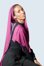 Berry Plain Modal Hijab Dar-Al-Hayya