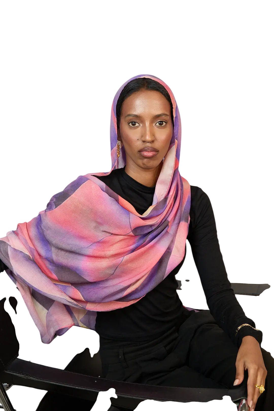 Sunset Prism Printed Modal Hijab Dar-Al-Hayya