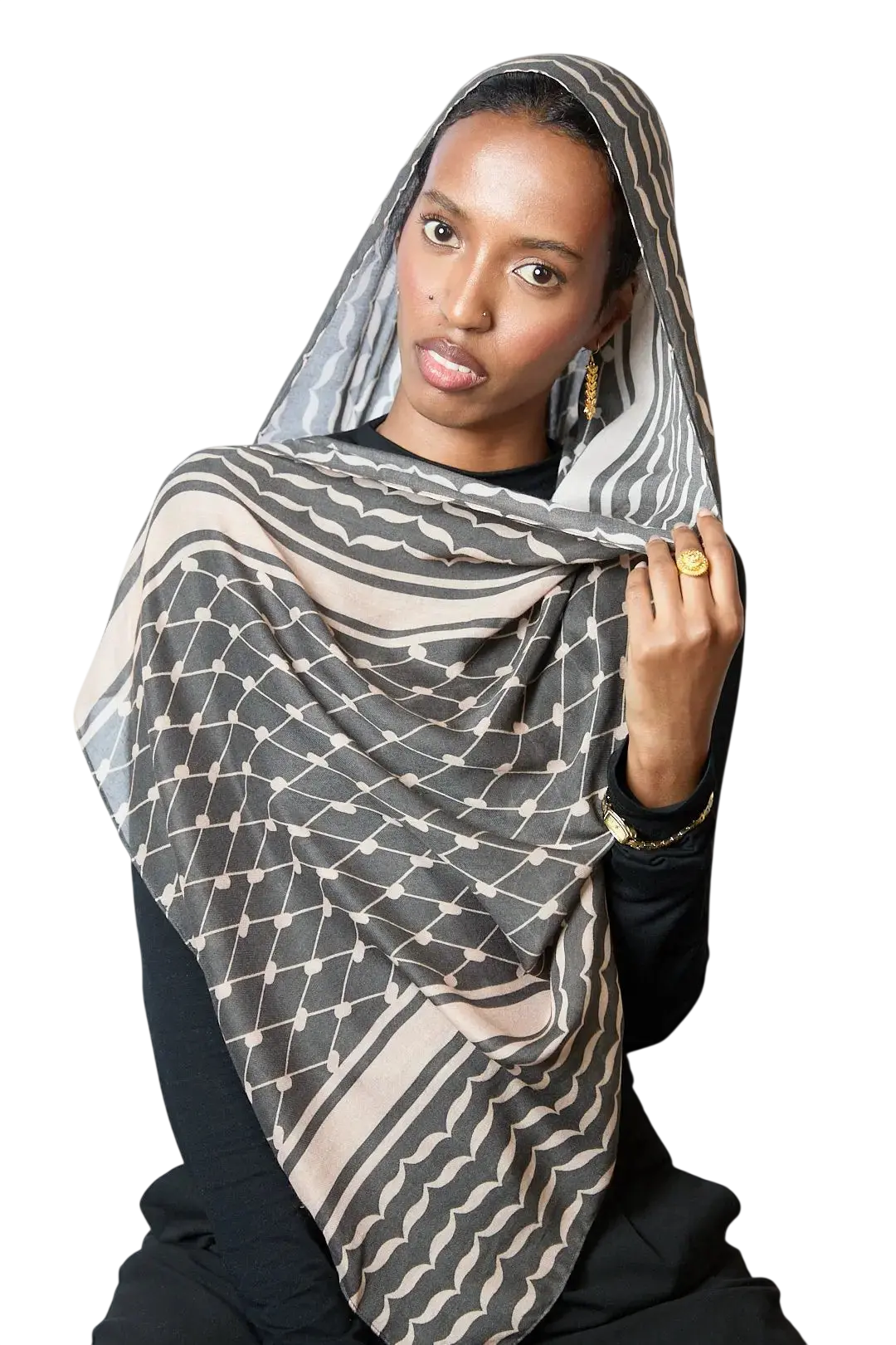Keffiyeh Printed Modal Hijab Dar-Al-Hayya