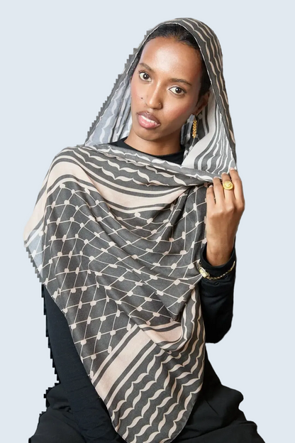 Keffiyeh Printed Modal Hijab Dar-Al-Hayya