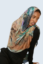 Abstract Harmony Printed Modal Hijab Dar-Al-Hayya
