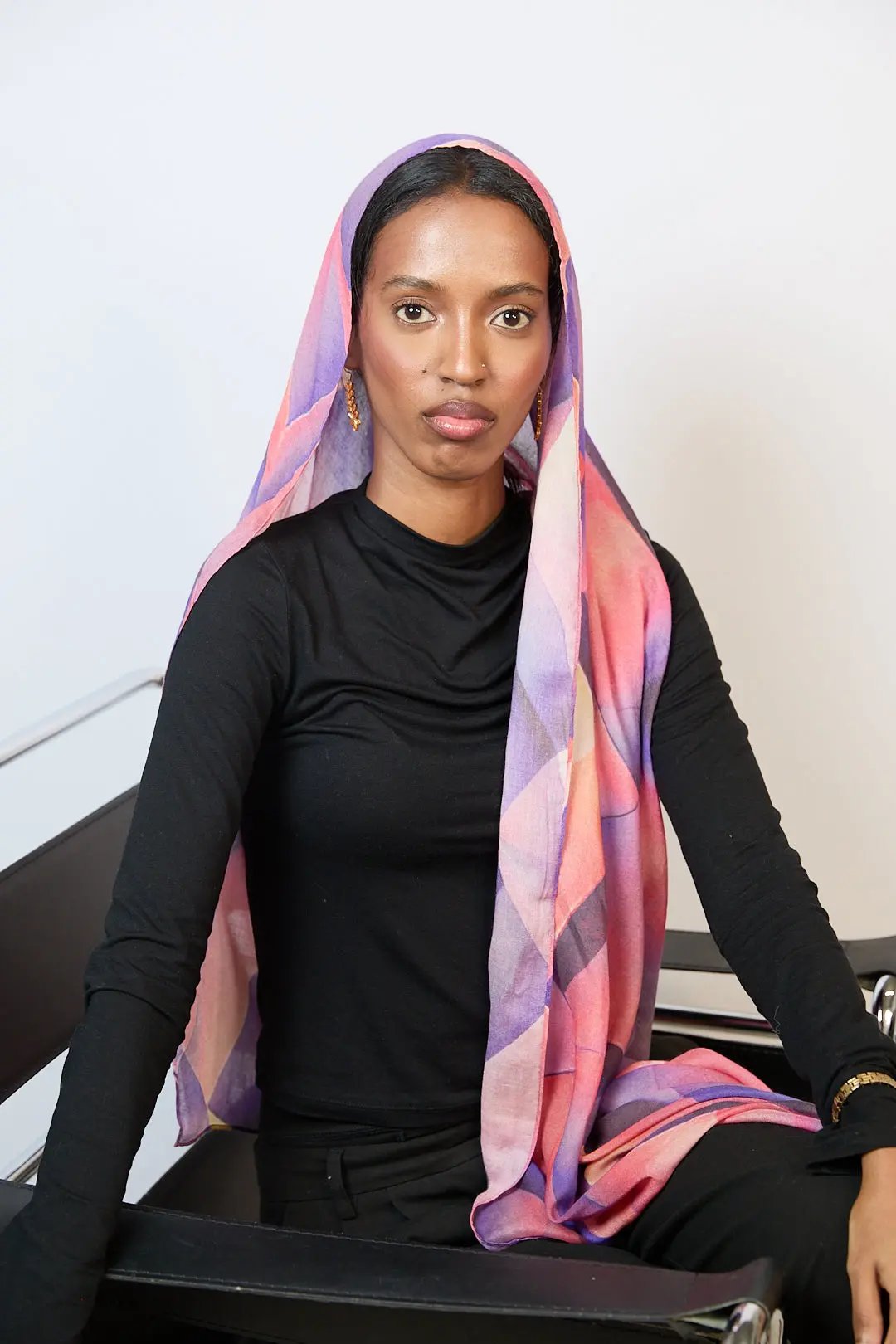 Sunset Prism Printed Modal Hijab Dar-Al-Hayya