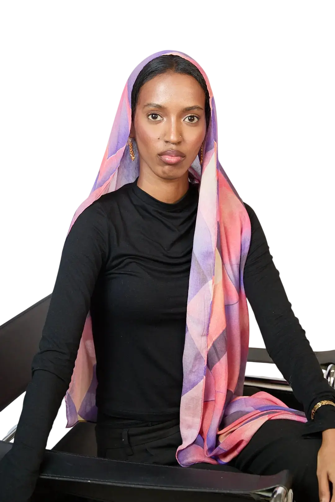 Sunset Prism Printed Modal Hijab Dar-Al-Hayya