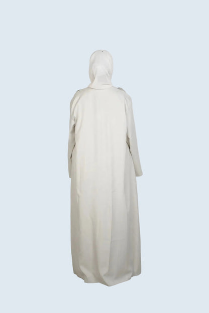 Ivory Bliss Blazer Abaya Set Dar-Al-Hayya