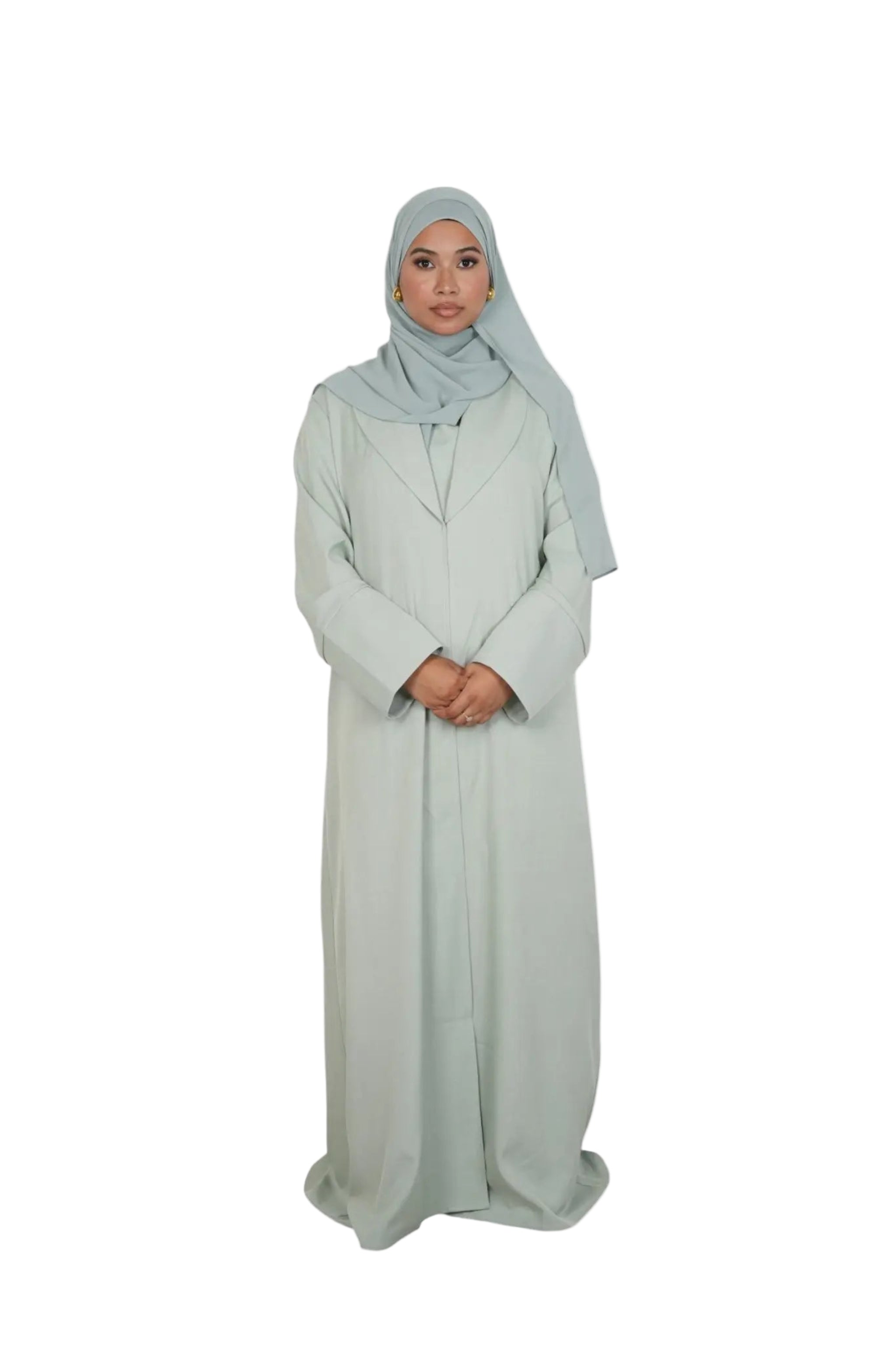 Mint Bliss Blazer Abaya Set Dar-Al-Hayya