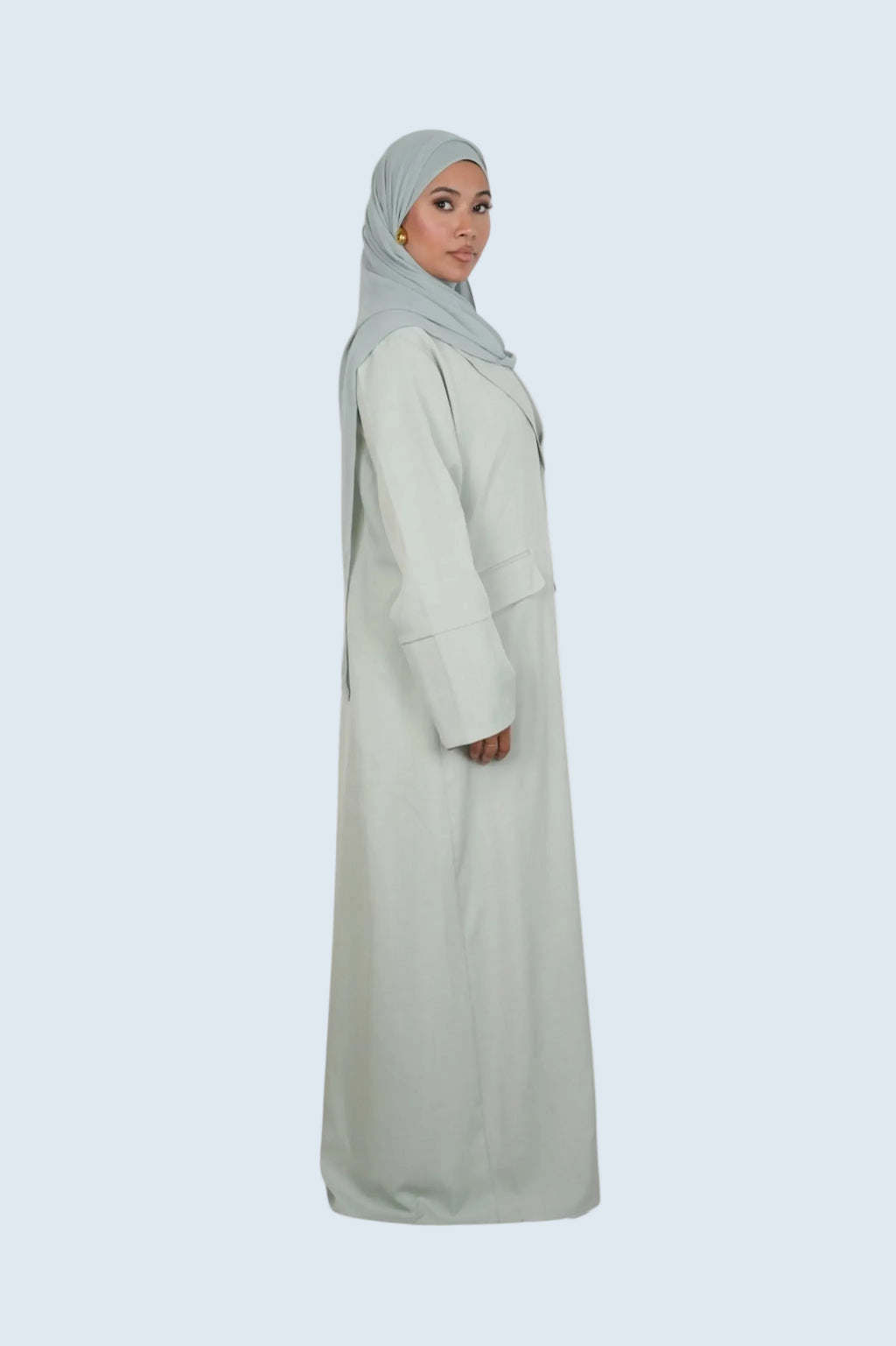 Mint Bliss Blazer Abaya Set Dar-Al-Hayya