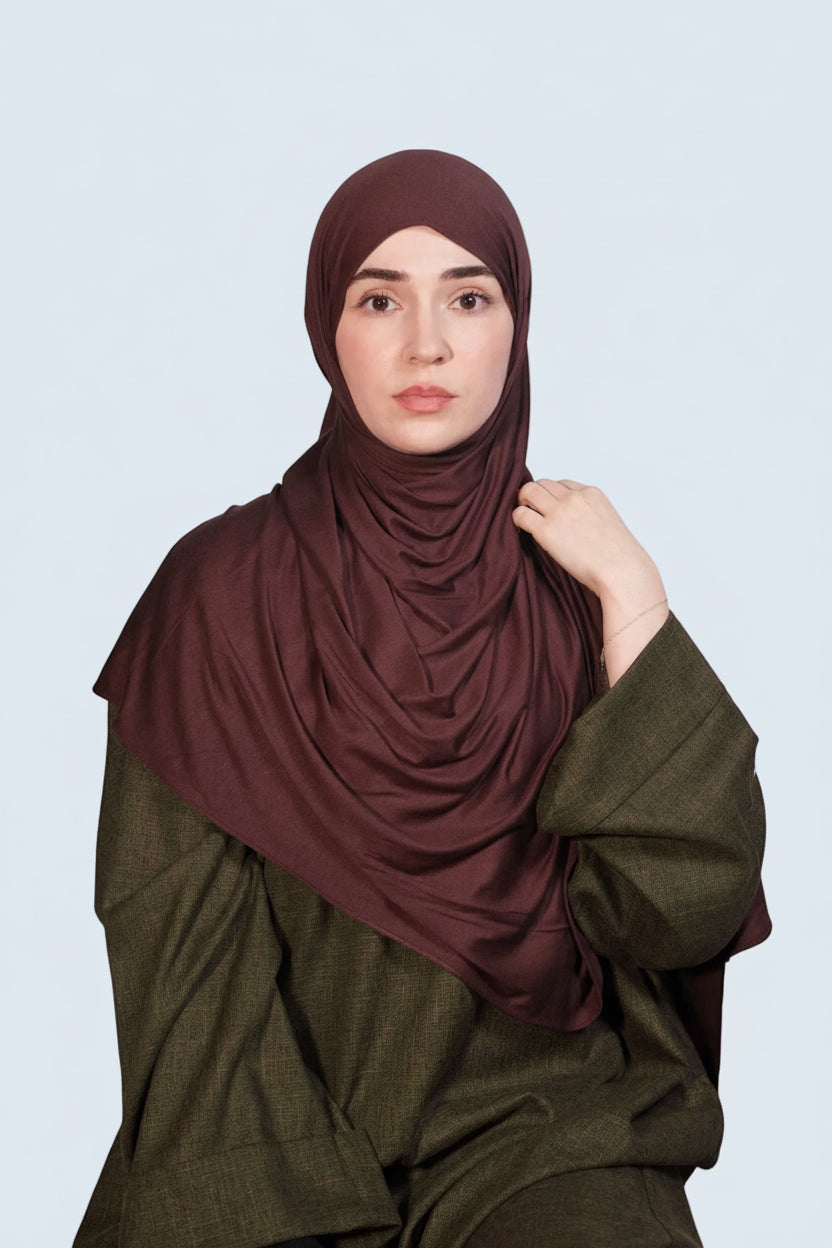 Classic Espresso Jersey Hijab