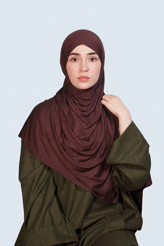 Classic Espresso Jersey Hijab