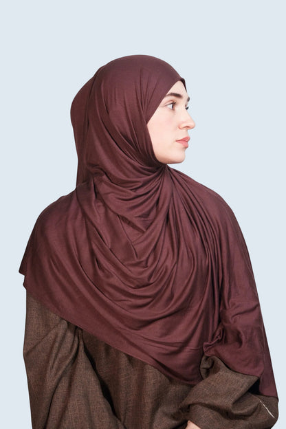 Classic Espresso Jersey Hijab