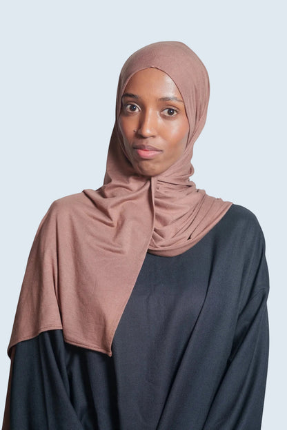 Premium Caramel Jersey Hijab