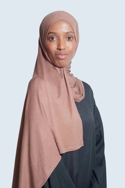 Premium Caramel Jersey Hijab