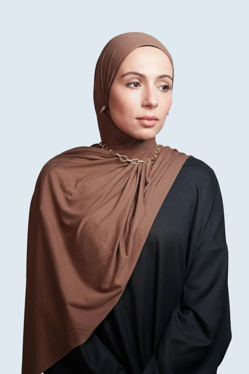 Mocha Soft Jersey Hijab
