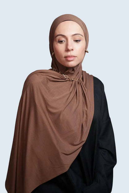 Mocha Soft Jersey Hijab