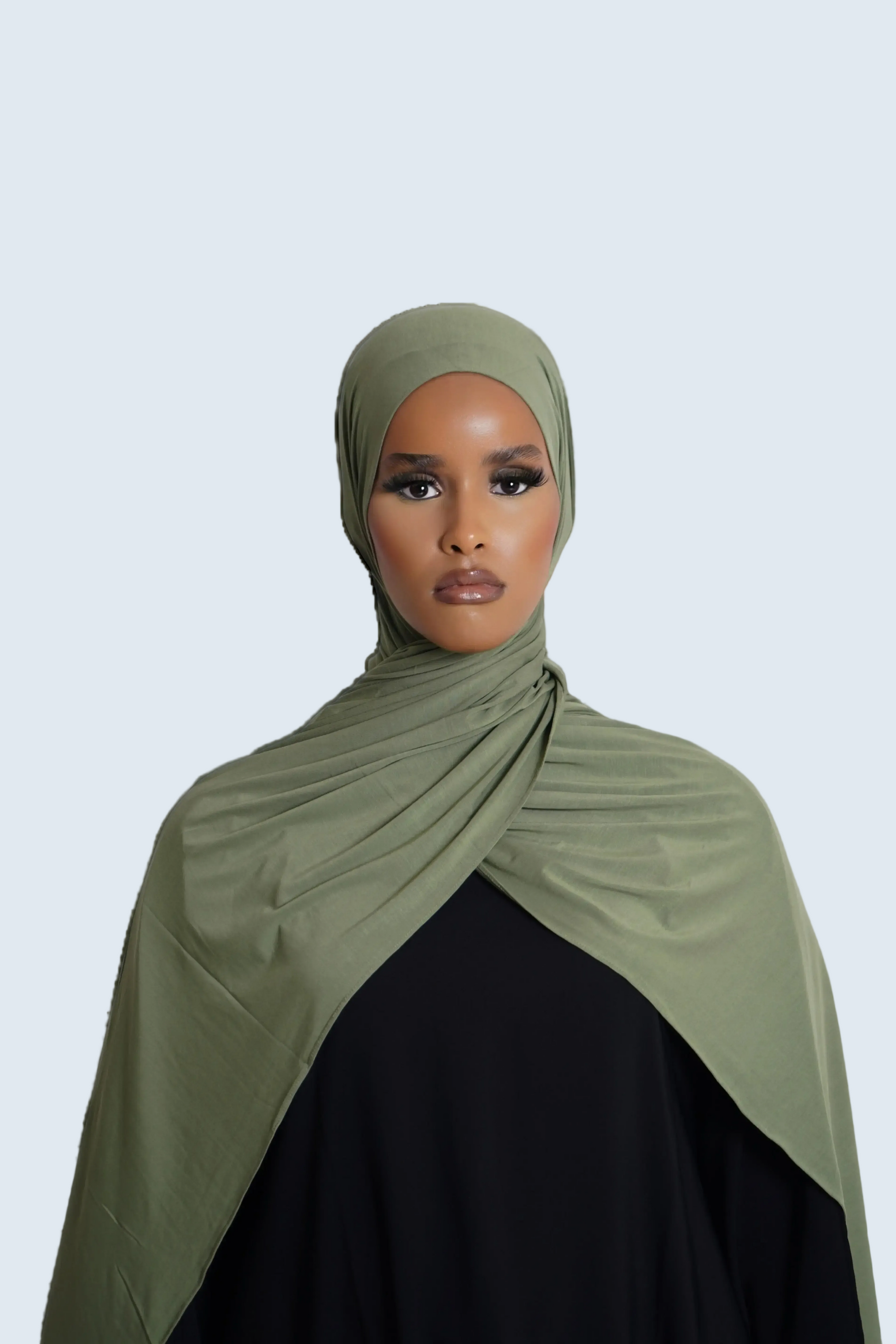 Verde Veil bamboo jersey hijab Dar-Al-Hayya