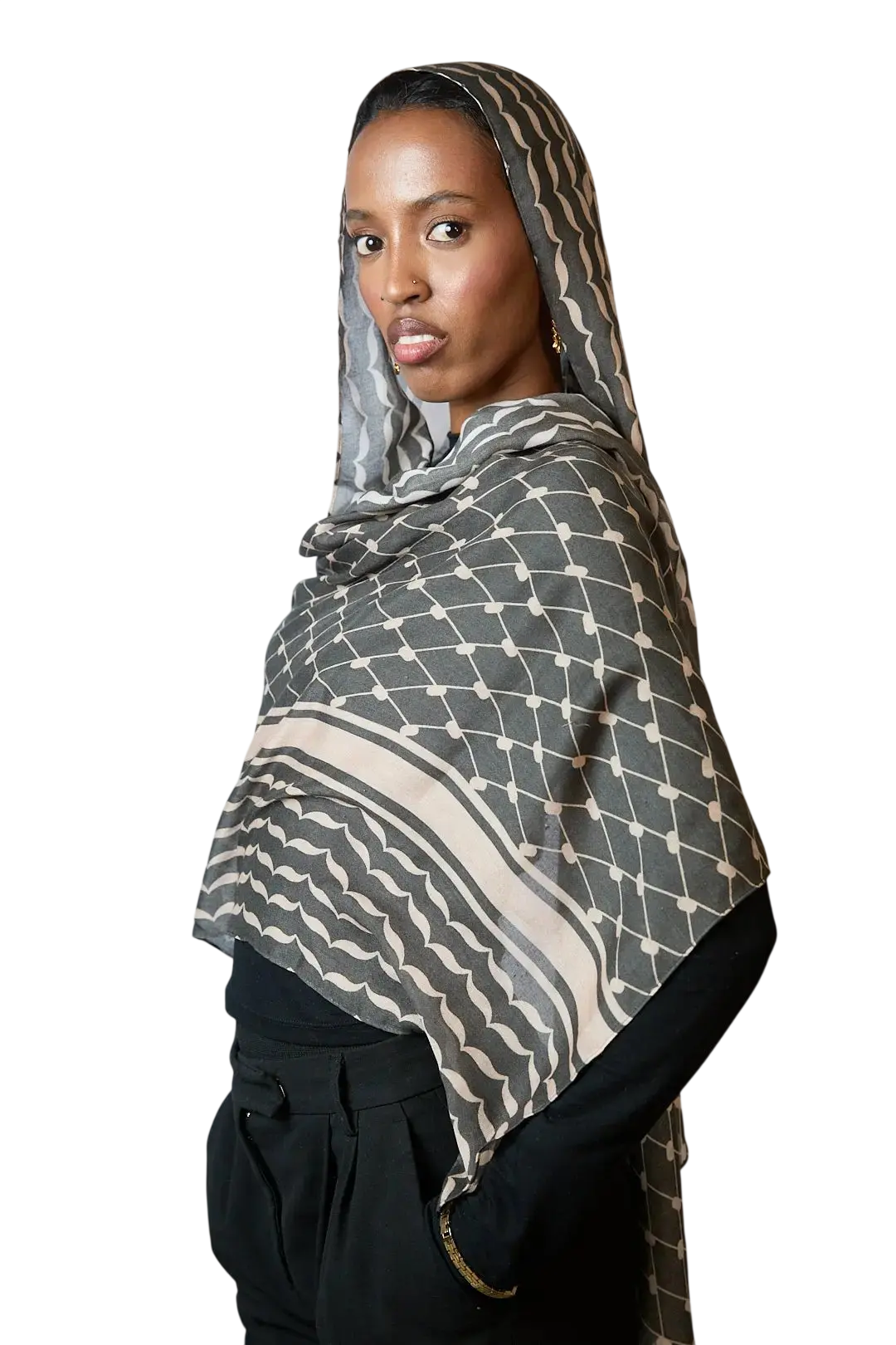 Keffiyeh Printed Modal Hijab Dar-Al-Hayya