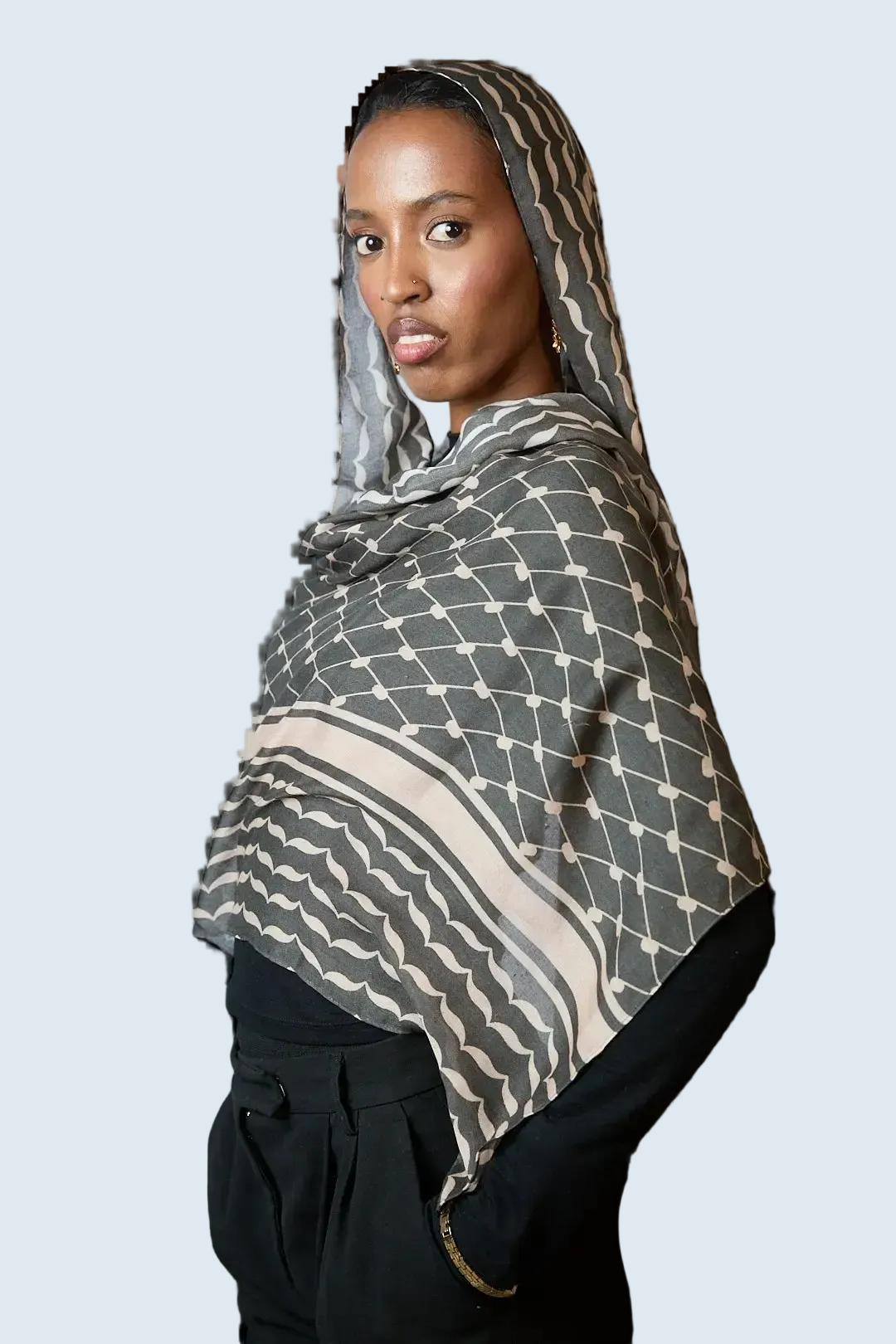 Keffiyeh Printed Modal Hijab Dar-Al-Hayya