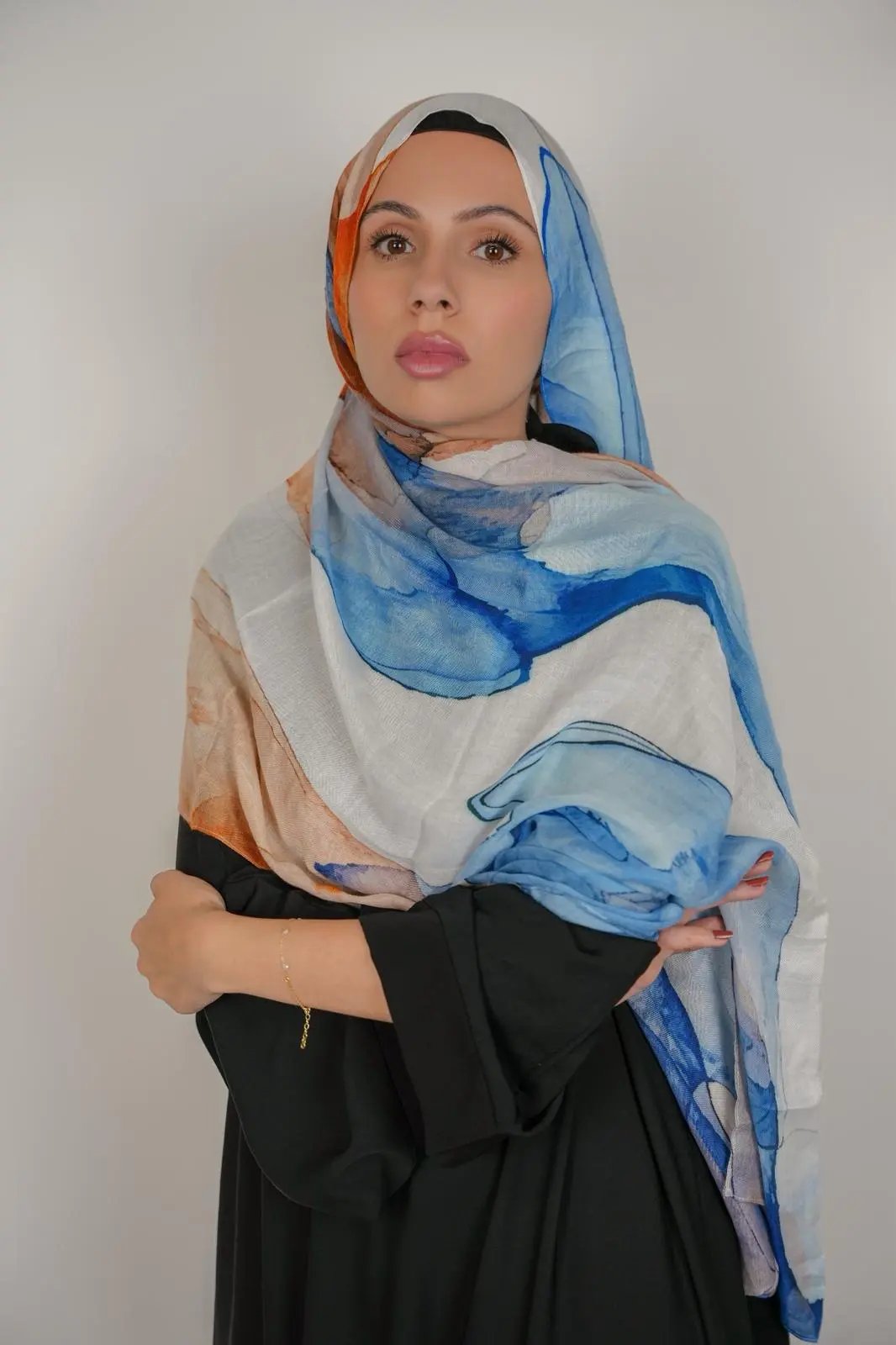 Sunrise Smoke Bamboo Print Modal Dar-Al-Hayya