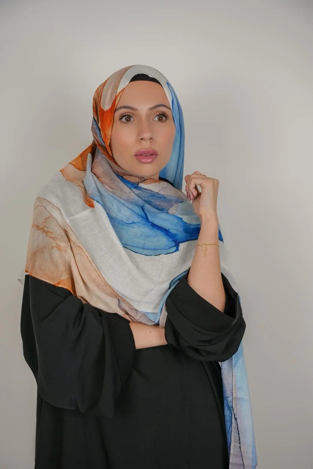 Sunrise Smoke Bamboo Print Modal Dar-Al-Hayya