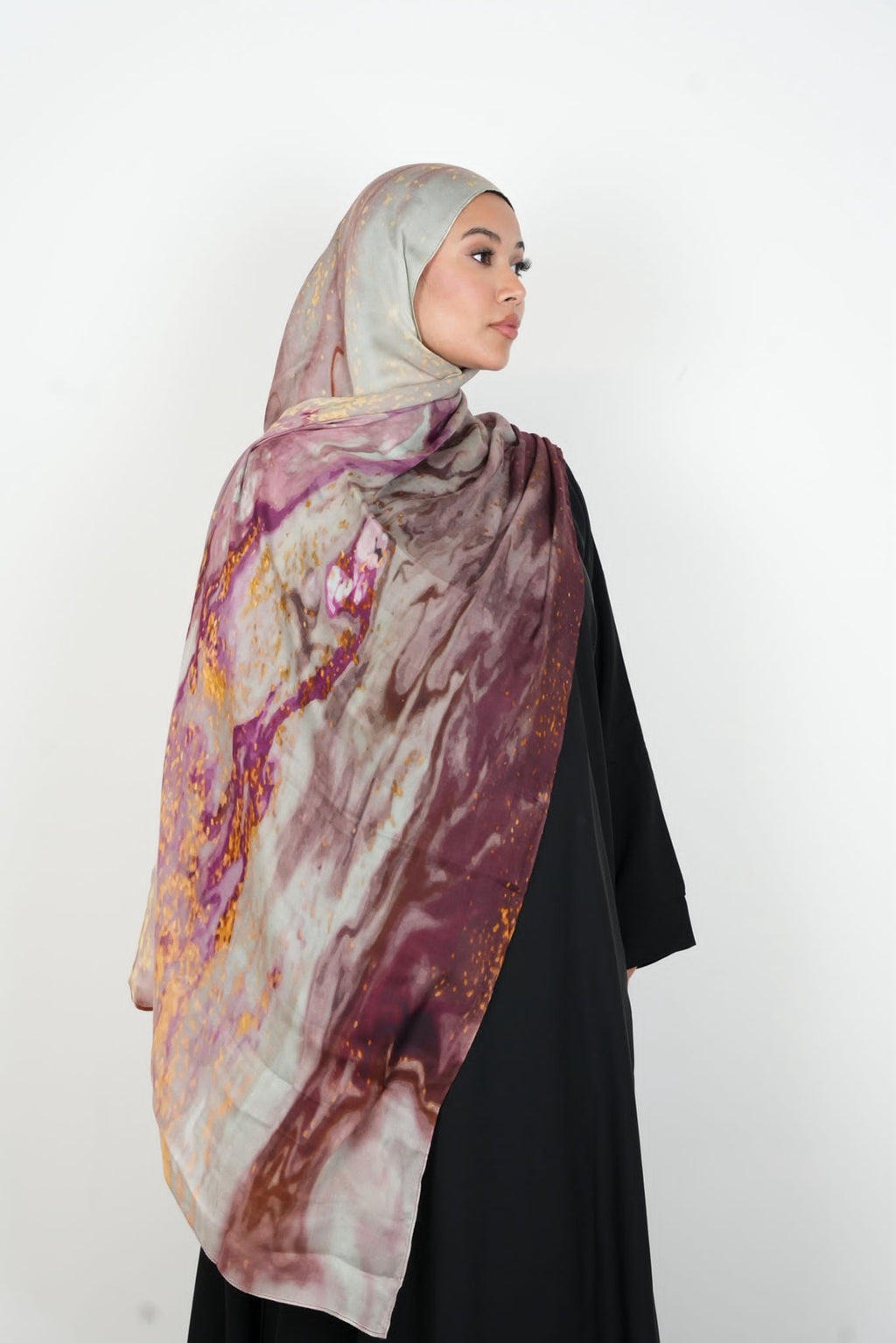 Golden Orchid Bamboo Print Modal Dar-Al-Hayya