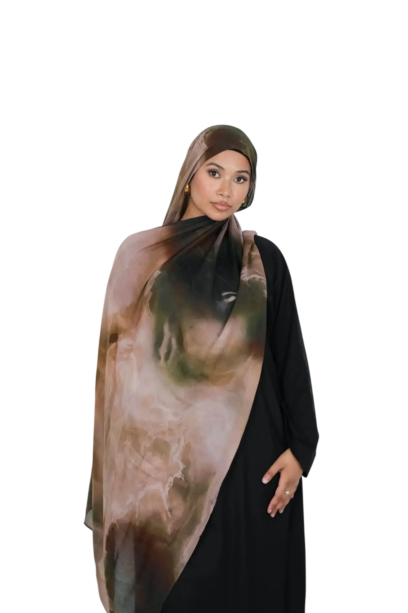 Bronze Haze Print Modal Hijab Dar-Al-Hayya