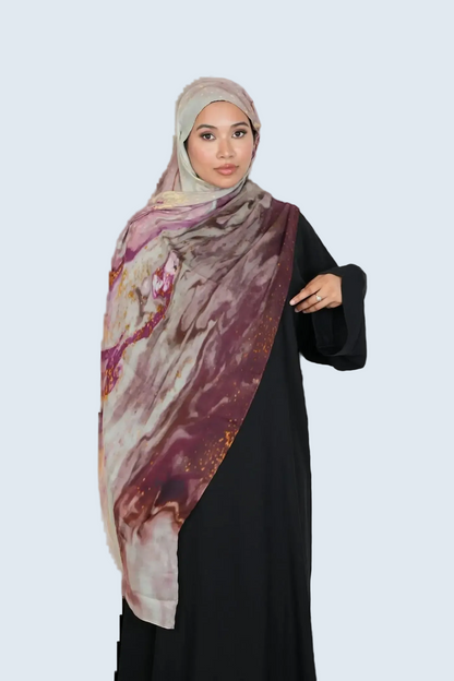 Golden Orchid Bamboo Print Modal Dar-Al-Hayya