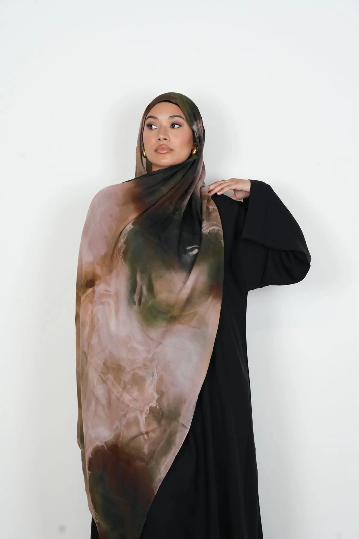 Bronze Haze Print Modal Hijab Dar-Al-Hayya
