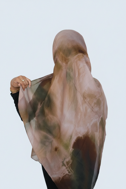 Bronze Haze Print Modal Hijab Dar-Al-Hayya
