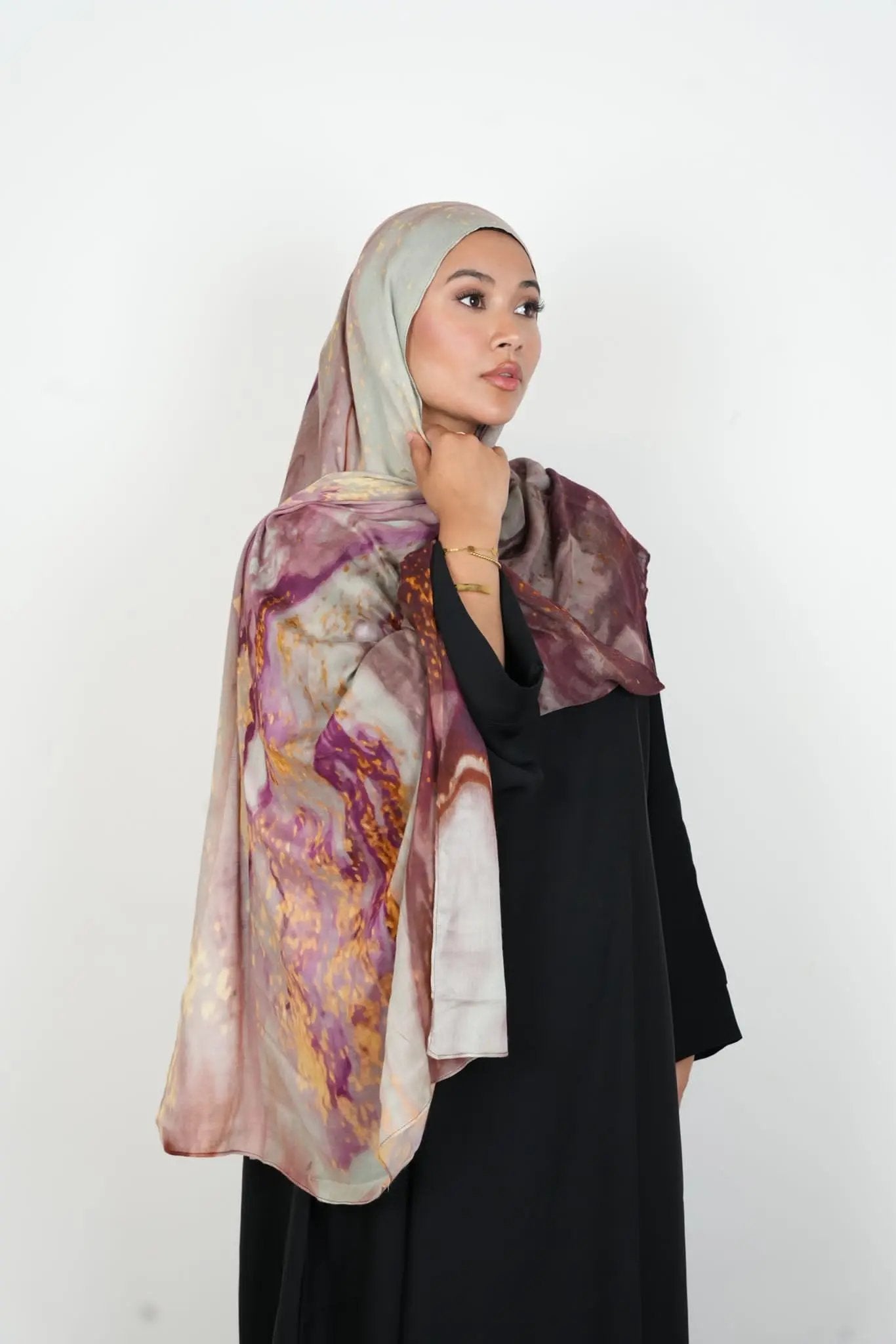 Golden Orchid Bamboo Print Modal Dar-Al-Hayya