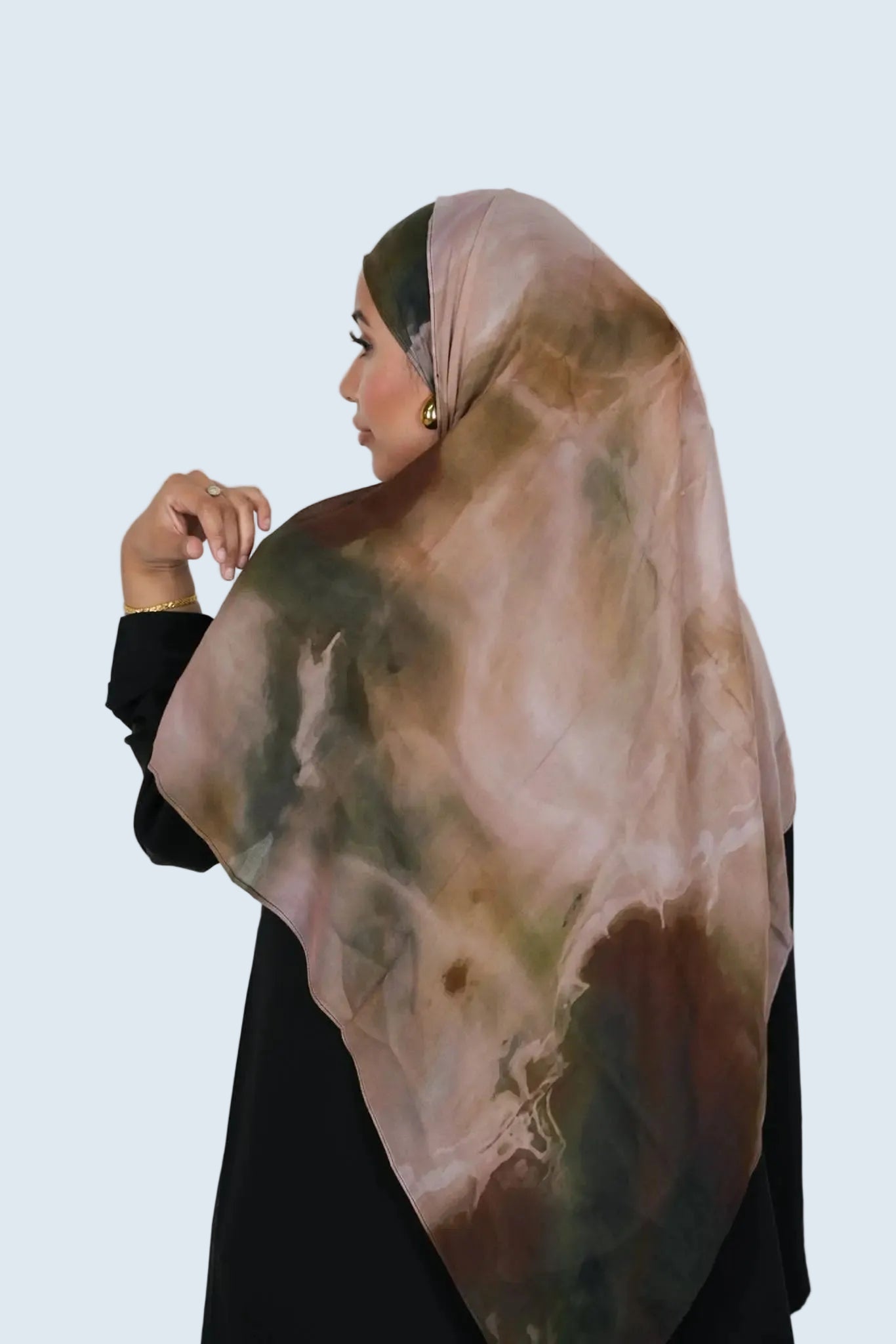 Bronze Haze Print Modal Hijab Dar-Al-Hayya
