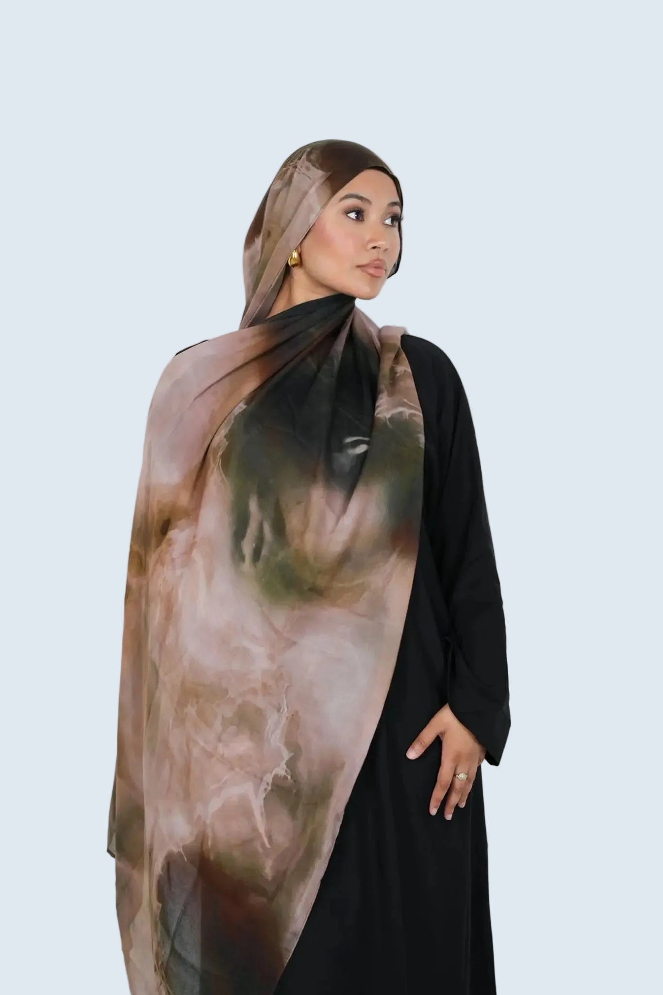 Bronze Haze Print Modal Hijab Dar-Al-Hayya