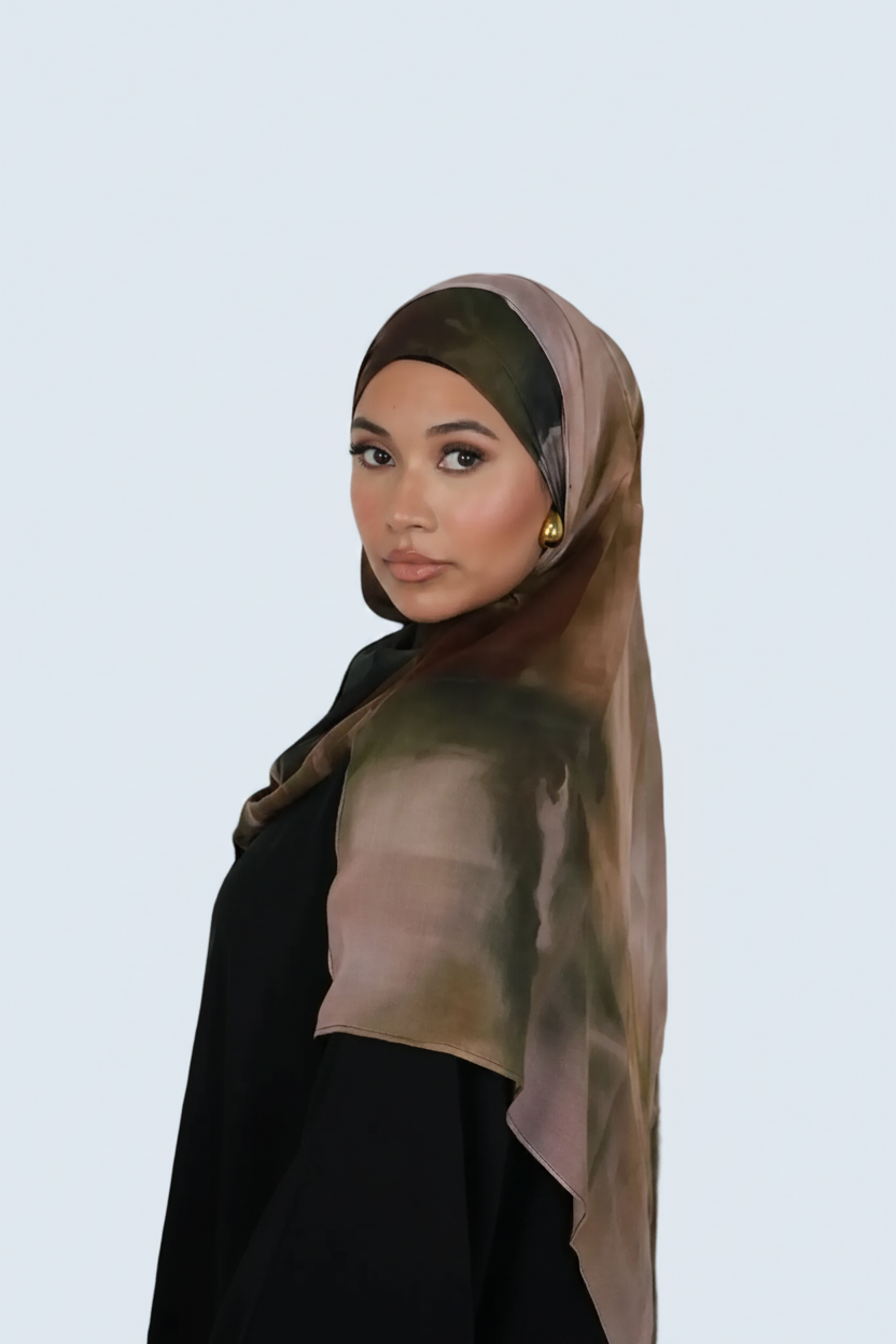 Bronze Haze Print Modal Hijab Dar-Al-Hayya