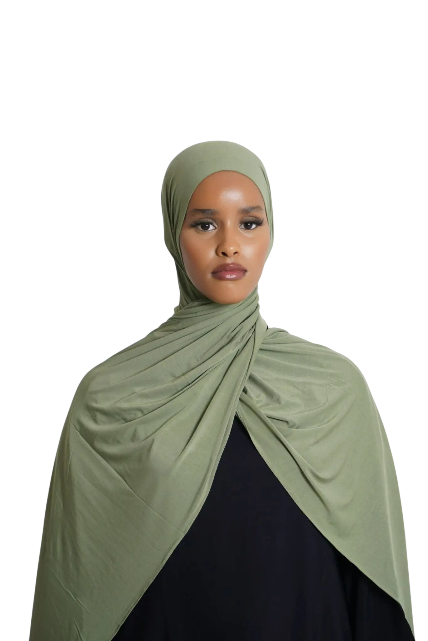 Verde Veil bamboo jersey hijab Dar-Al-Hayya