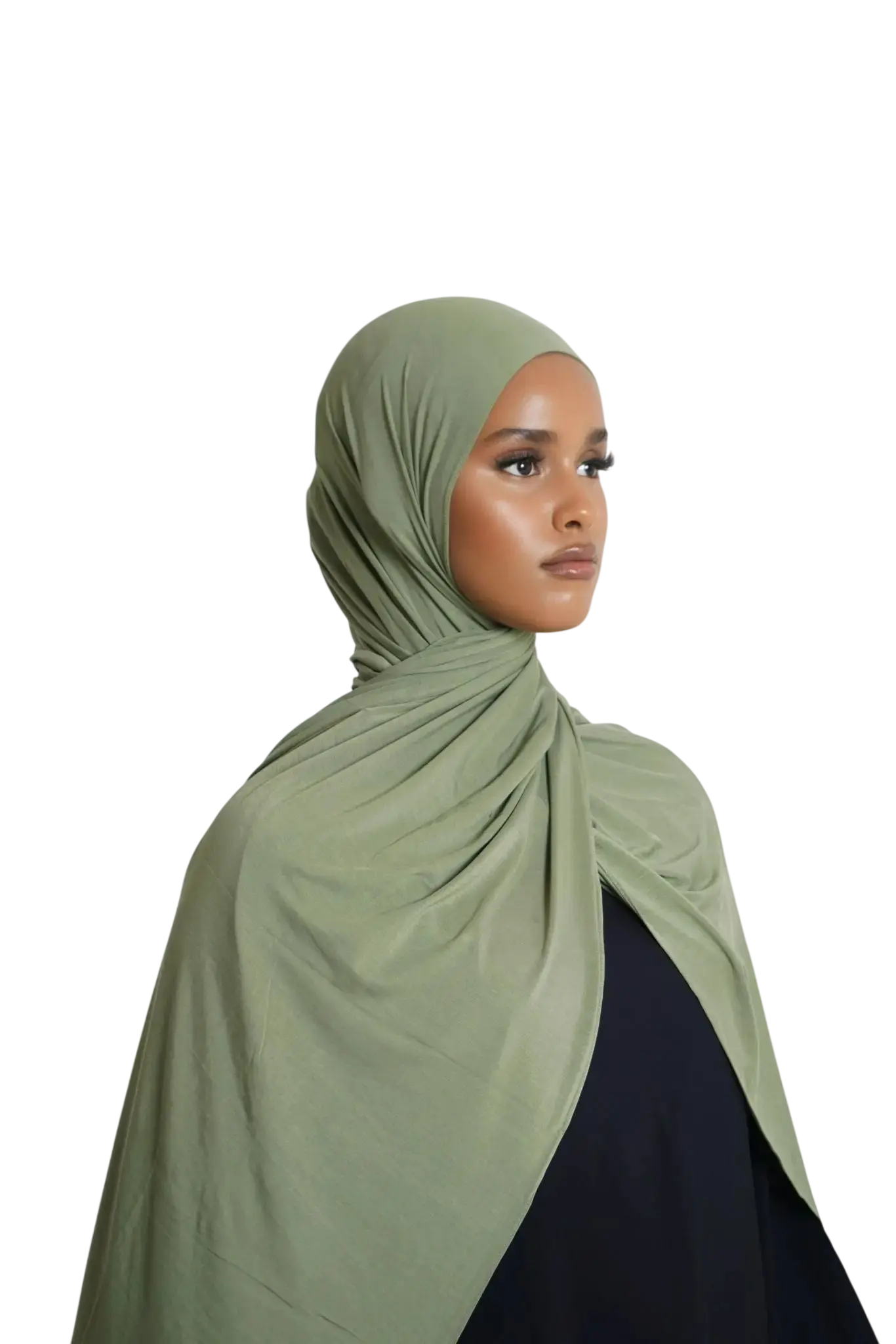 Verde Veil bamboo jersey hijab Dar-Al-Hayya