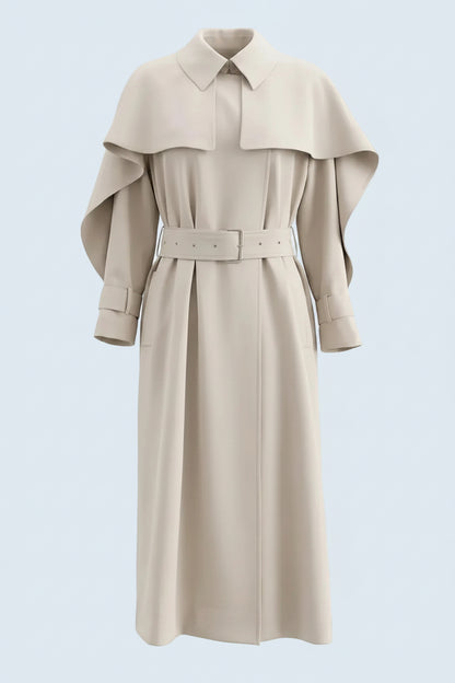 IVORY ÉLANCE CAPE COAT Dar-Al-Hayya