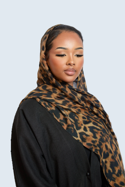 Leopard Print Modal Hijab Dar-Al-Hayya