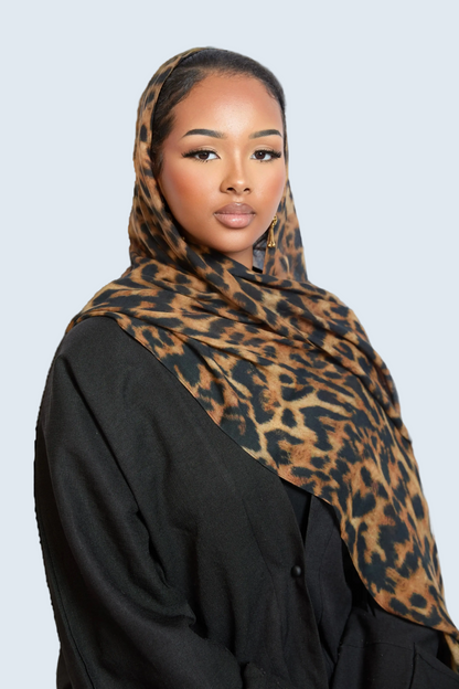 Leopard Print Modal Hijab Dar-Al-Hayya